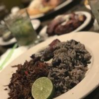 Vaca Frita · Traditional Cuban. Shredded beef marinated in lime juice and sauteed with onions, garlic and...
