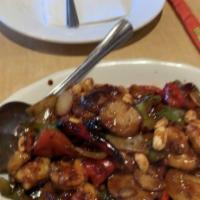 Kung Pao Shrimp · Served with steamed rice. Spicy.