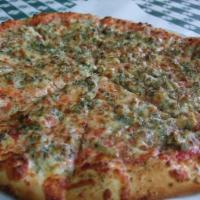 Clam and Garlic Pizza · Baby clams, garlic, parsley, olive oil and herbs. Real Italian!