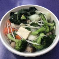 Mixed Vegetable Noodle Soup · 