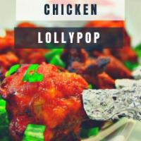 Chicken Lollypop · Chicken wings marinated with spice and fried. Spicy.