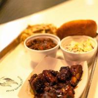 Rib Tips · Mesquite smoked meaty chunks off spare ribs and can be sauced with any of our house-made BBQ...
