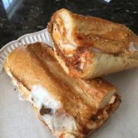 Chicken Parm Sandwich · Chicken cutlet, mozzarella, and marinara sauce