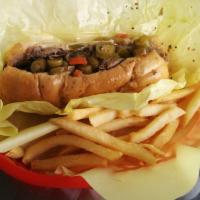 Italian Beef · Our own famous recipe served on perfectly baked French bread. We recommend adding homemade s...