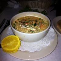 Seafood Soup · Shrimp, mussels, scallops and fresh fish. Simmered in a blend of white wine and Spanish herbs.