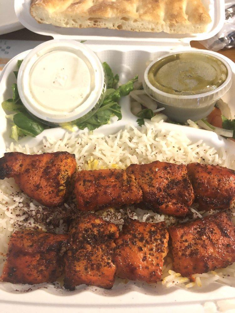 Chicken Kabob · Char-broiled chicken breast marinated with special Afghan seasoning. 
