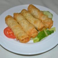 Turkish Cigars · Rolled filo, stuffed with choice of feta cheese or Turkish pastrami.