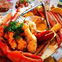The Crab and Lobster Feast For 2 Person · A whole Maine lobster with king crab legs, snowcrab legs, jumbo shrimp and catch of the day ...