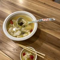 Sour Cabbage Fish Filet Soup · 