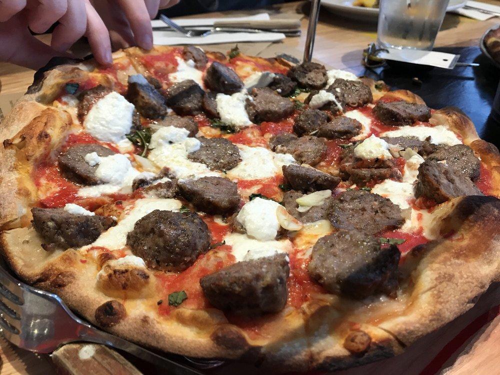 . Meatball, Ricotta and Garlic Pizza · 
