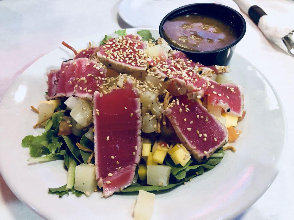 Crispy Seared Ahi Tuna · Yellowfin or Bigeye tuna.