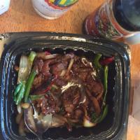 Mongolian Beef · Hot and spicy. 