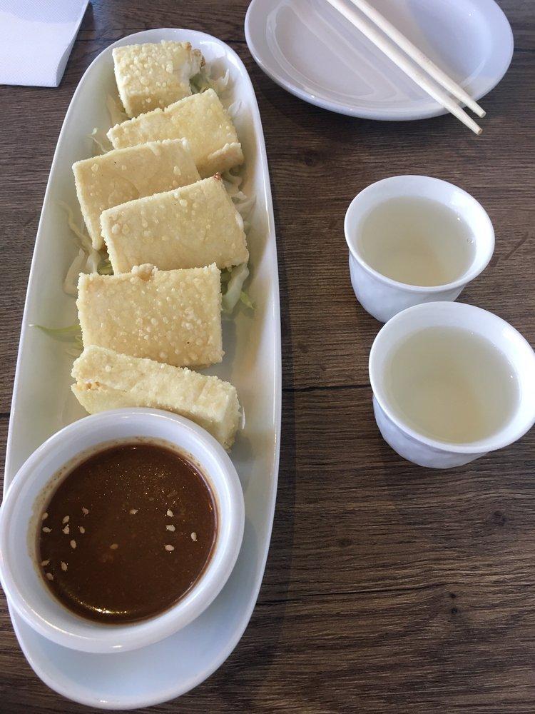 Crispy Tofu Wedges · Vegetarian. Crispy tofu wedges served with a home made white sesame sauce.