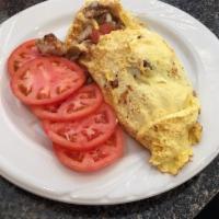Healthy Choice Omelette Breakfast · Made with egg whites, grilled chicken breast, tomatoes, onions, green peppers, mushrooms and...
