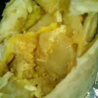 Potato Egg and Cheese Burrito · 