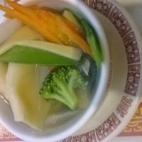 Wonton Soup · Our version of the popular Chinese dumpling soup.
