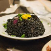 Squid Ink Fried Rice · 