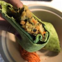 Smashed Chickpea Wrap · 