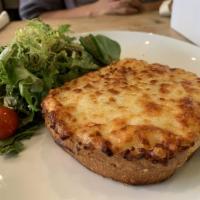 Croque Monsieur · Comte cheese, butter and ham.