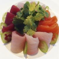 Sashimi Appetizers · Slice assorted raw fish.