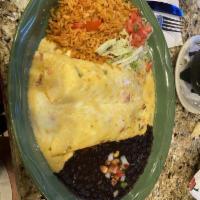 Chicken and Mushroom Enchiladas Platter · 
