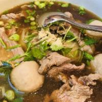 Boat Noodles Soup · Beef or pork. Spicy.