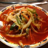 Spicy Seafood Noodles · 