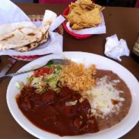 Chile Colorado Burrito Plates · 