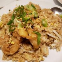 Pad Thai · Stir fried narrow rice noodles, bean sprouts, green onions, crushed peanuts, eggs and thai s...