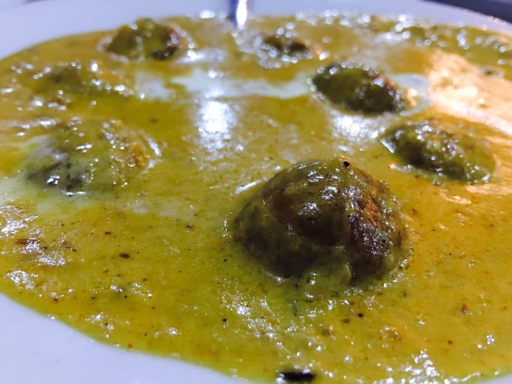 Malai Kofta · Vegetable dumplings in creamy sauce. Vegetarian.