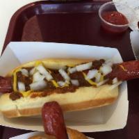 Coney Island Dog · Chili, onions and yellow mustard.
