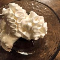 Chocolate Lava Cake · Vanilla gelato “drowned” in a shot of espresso.
