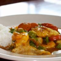 Gumbo · Shrimp & Catfish with Andouille & Okra over Jasmine Rice. 24oz   