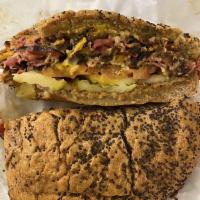 Chicago Pastrami · Tender, juicy pastrami stacked high on our poppy seed bun served with melted pepper jack and...