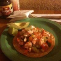 Shrimp Ceviche Tostadas · 