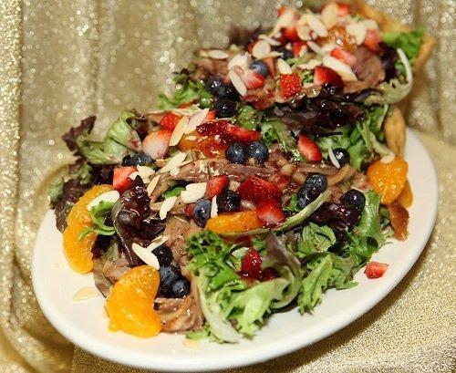 Duck Salad · Duck Salad with herbs and berries.