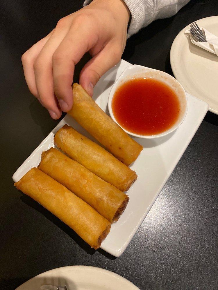 4 Fried Spring Rolls · Deep fried spring rolls, made in house, stuffed with carrots, cabbage, and glass noodles, served with sweet and sour sauce.