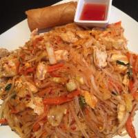 Kids Chicken Pad Thai · Rice noodle stir-fried with chicken and egg. For children under 12 years old, served with a ...