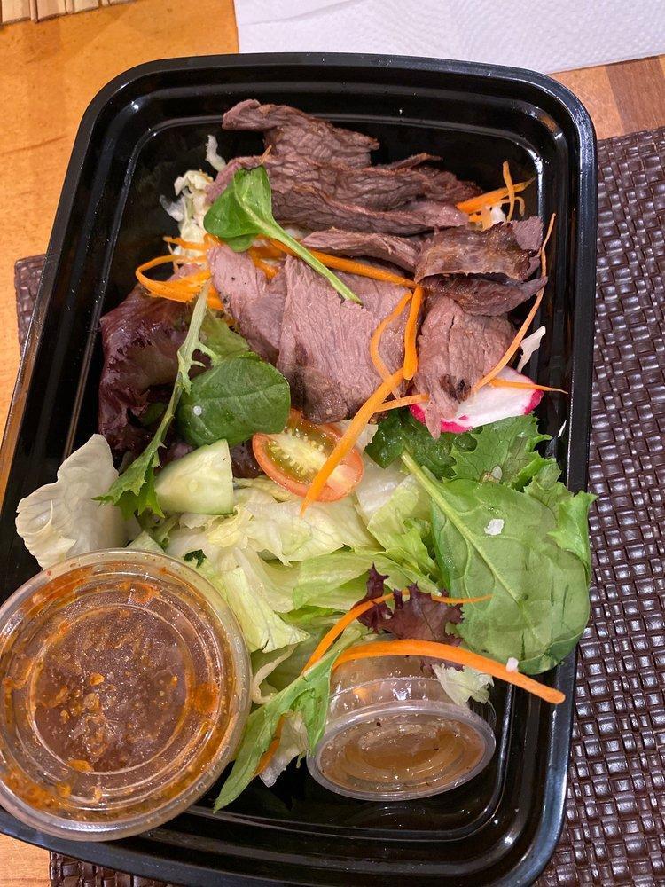 Crying Tiger · 8 oz. marinated skirt steak, thinly sliced, and tamarind dipping sauce. If you find more, please order from Side Dishes menu.