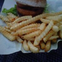 Texas Burger · bbq sauce, 2 onion rings