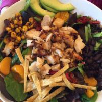 Chopped Salad · Served with your choice of all-natural chicken or steak, grilled seafood, or grilled veggies...