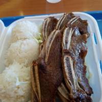 Hawaiian BBQ Short Ribs · Marinated beef ribs grilled perfection.