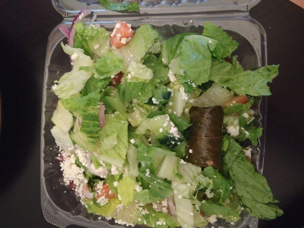 Greek Salad · Lettuce, tomato, cucumbers, olives, feta cheese, and Greek dressing.