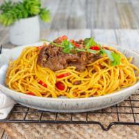 Basil Spaghetti Noodles · 