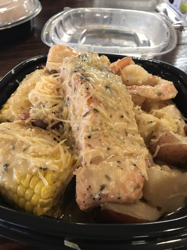 Salmon and Shrimp Platter · 