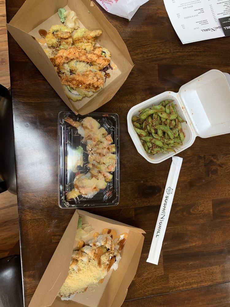 Bako Roll · Inside shrimp tempura, crab, and avocado. Outside spicy crab and tempura crunch.