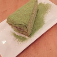 Green Tea Mille Crpes Cake · 