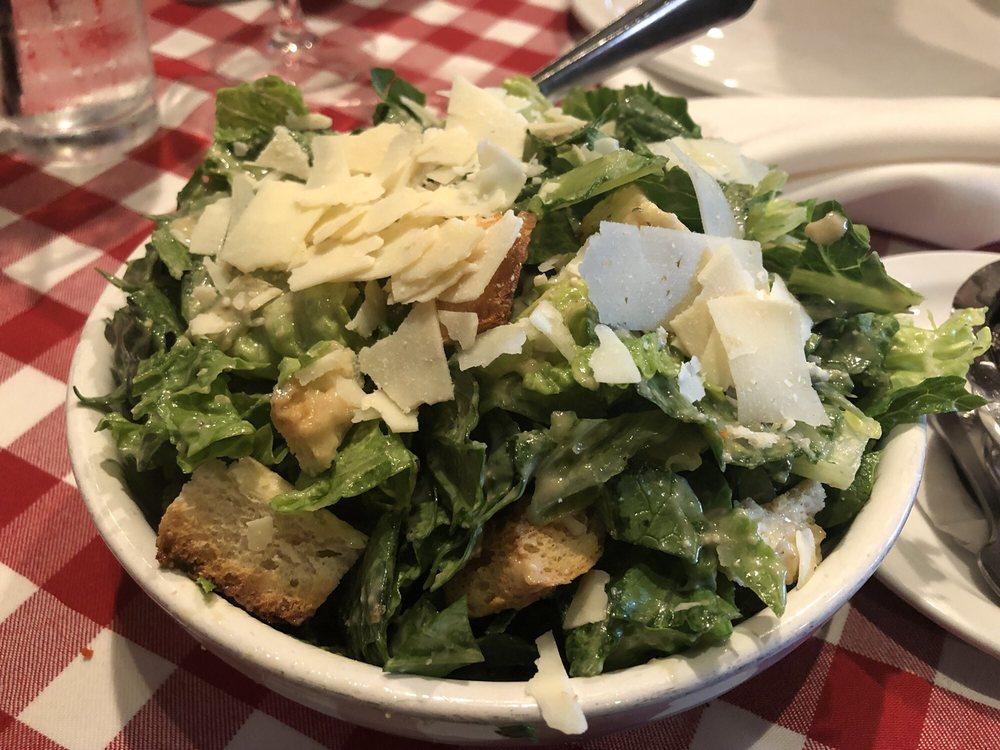 Caesar Salad · Romaine lettuce shaved Italian cheese, coal oven baked croutons, traditional Caesar dressing. Add fresh mozzarella, Genoa salami or grilled chicken for an extra charge.