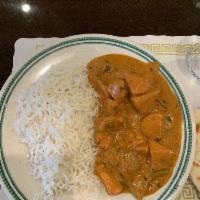 Chicken Tikka Masala · Tender boneless pieces of chicken, bell pepper, onion cooked in a hot and spicy tomato based...