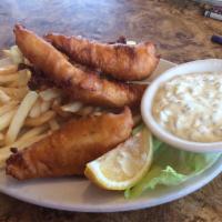 Fish and Chips · 3 pieces.